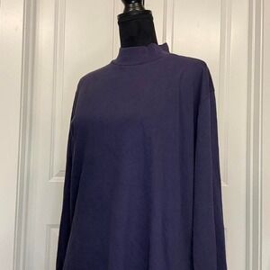 Navy blue turtleneck sweater - Size L